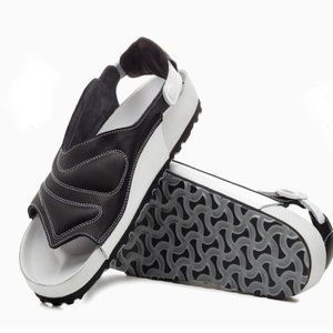Birkenstock x Saskia Lenaerts Terra leather sandals. Exquisite. Size: 8, 41